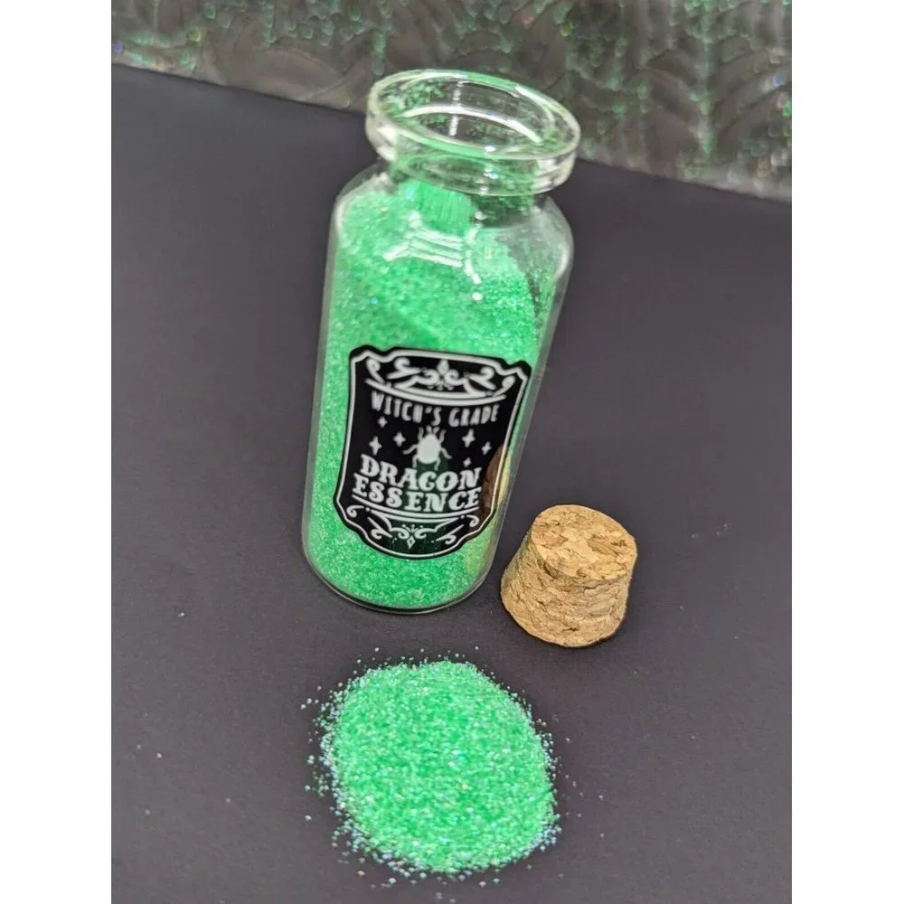 Target Bullseye Halloween 2021 Set of 8 Mini Filled Potion Glass Bottles Glitter